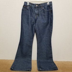 LEI jeans 9 shiny metallic denim wide leg flare Y2K vintage 90's early 2000's